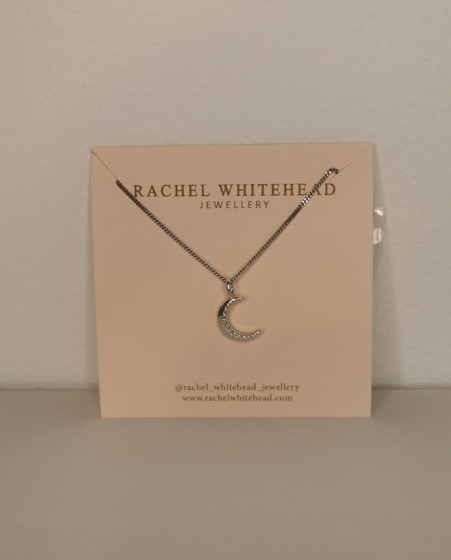 Sterling silver crescent Moon Necklace