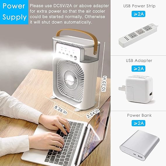 MINI NEW PORTABLE AIR CONDITIONER HUMIDIFIER STRONG WIND
