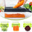 18 In 1 Vegetable Chopper, Mandoline Vegetable Slicer Multifunctional, Chopper Vegetable Cutter with 7 Blades, Mitten, Cleaning Brush and Peeler, Food Chopper for Cutting Vegetables and Fruit