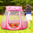 Princess Pop Up Playhouse, Play Tent, Play Tent Castle Foldable Popup Balls House for Baby Toddler Girls (Pink,47 * 35 Inch)