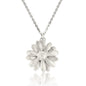 Silver Large Daisy Necklace