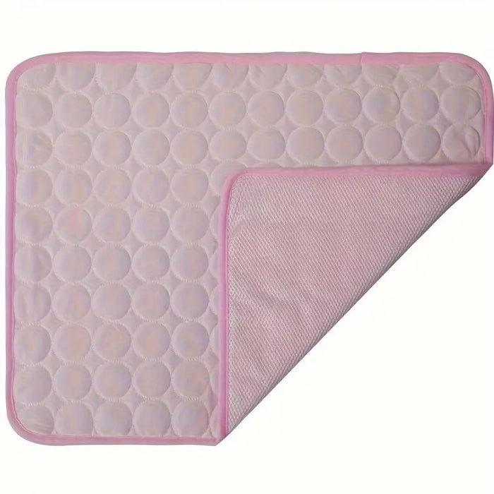 Dog Summer Cushion, Pet Cooling Mat, Dog Ice Silk Mat, Bite Resistant Pet Breathable Cool Pad Bed Mattress