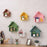 Cabilock Wooden House-Shaped Wall Storage Shelf Display Box